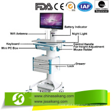 Hospital Mobile Doctor Workstation Trolley